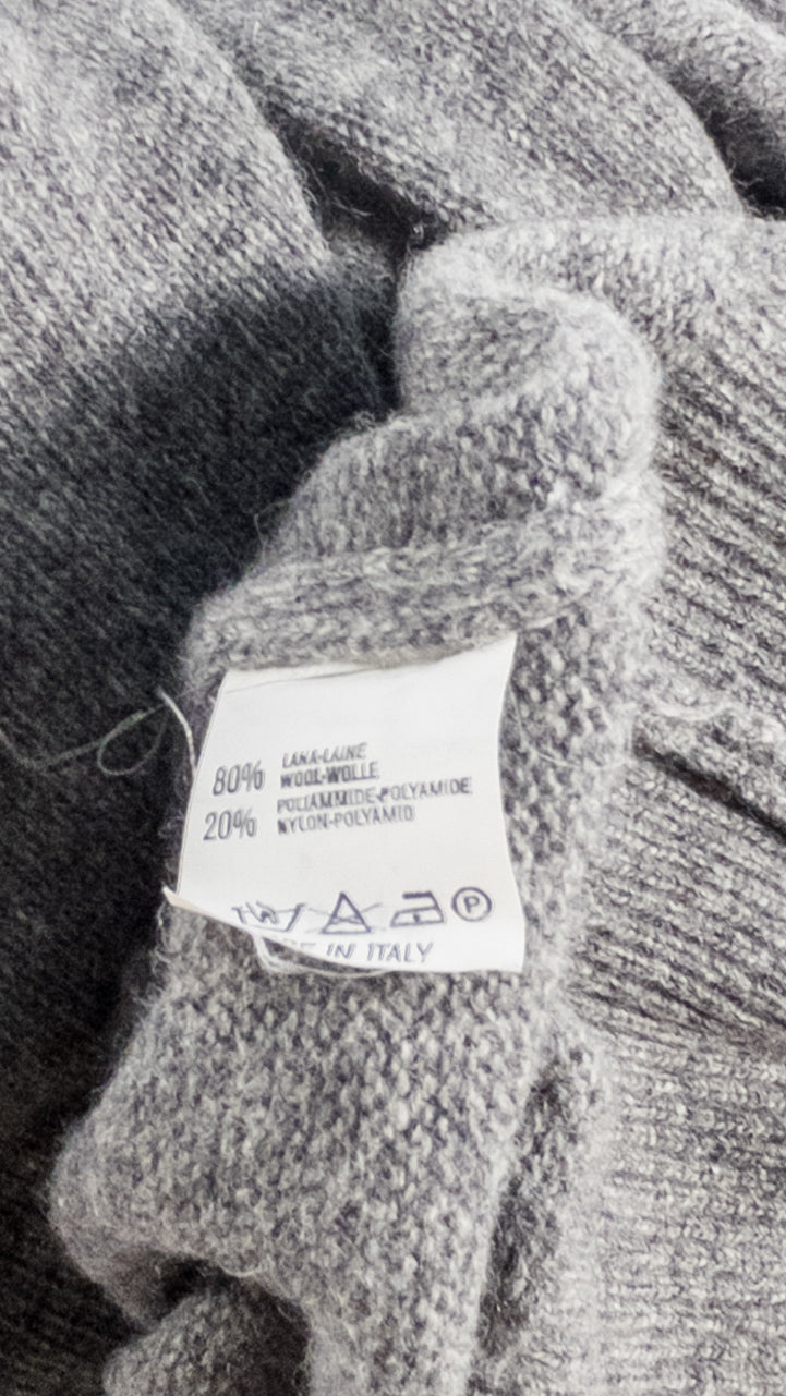 Jersey de cuello vuelto Americanino Made in Italy - Talla M (Gris)