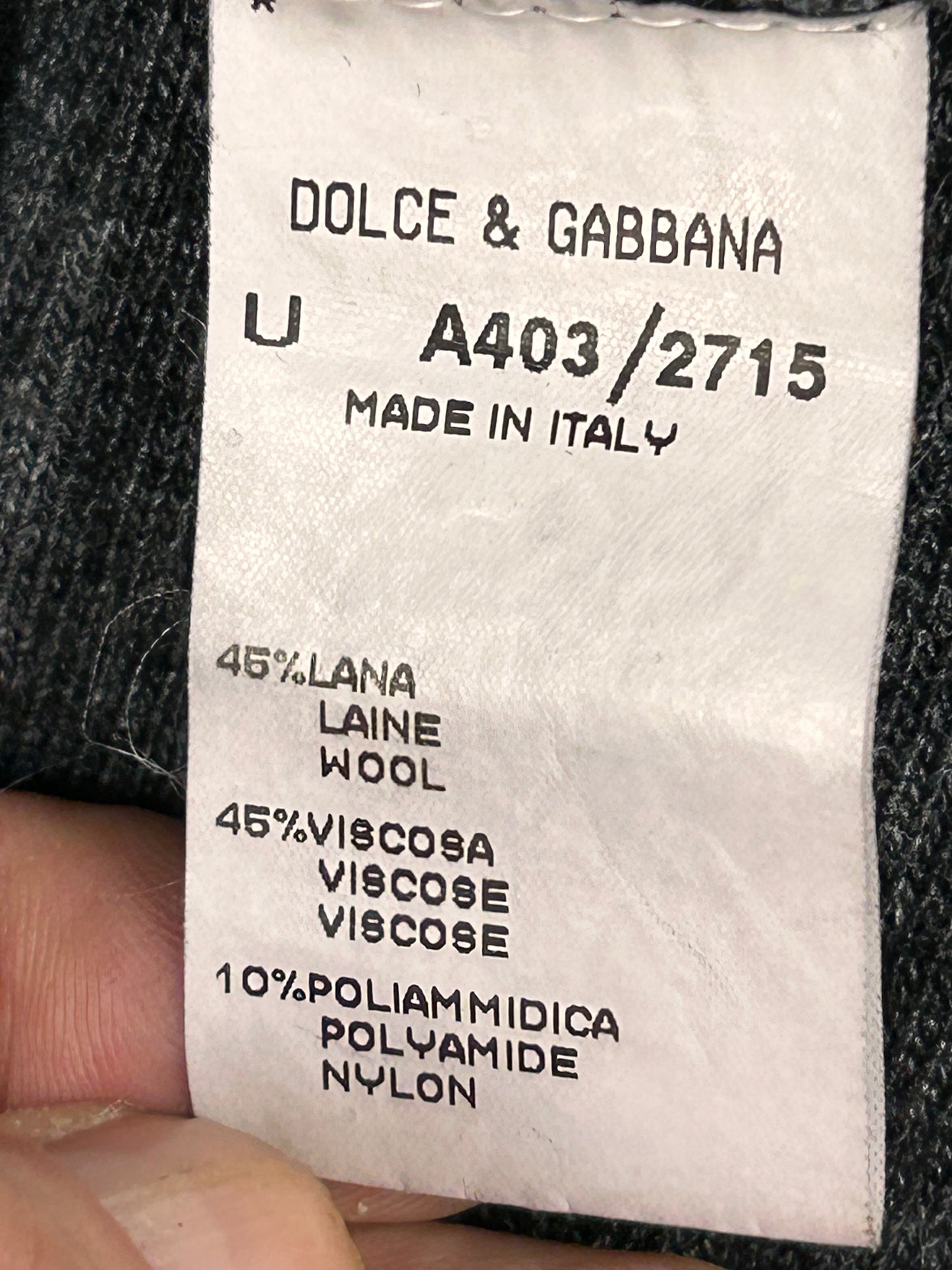 Jersey ligero gris Dolce & Gabbana