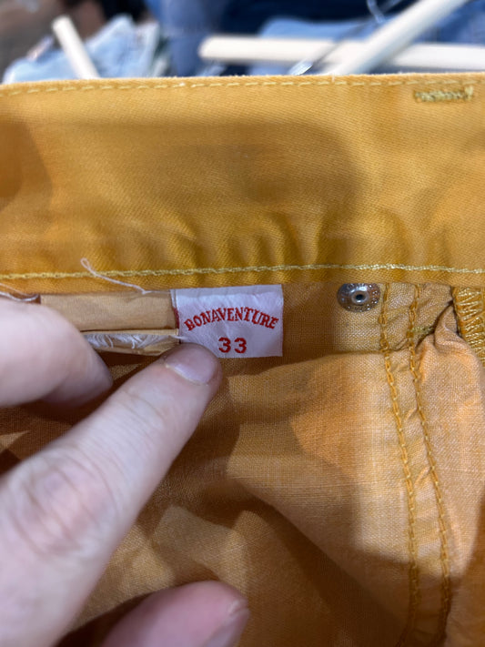 Pantalón Bonaventure vintage color mostaza