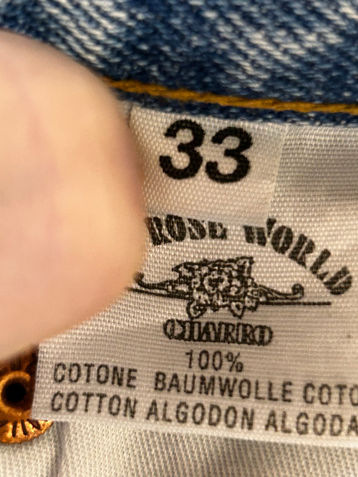 EL CHARRO - The Rose World - Jeans recto azul claro - Talla 33 - Made in Italy