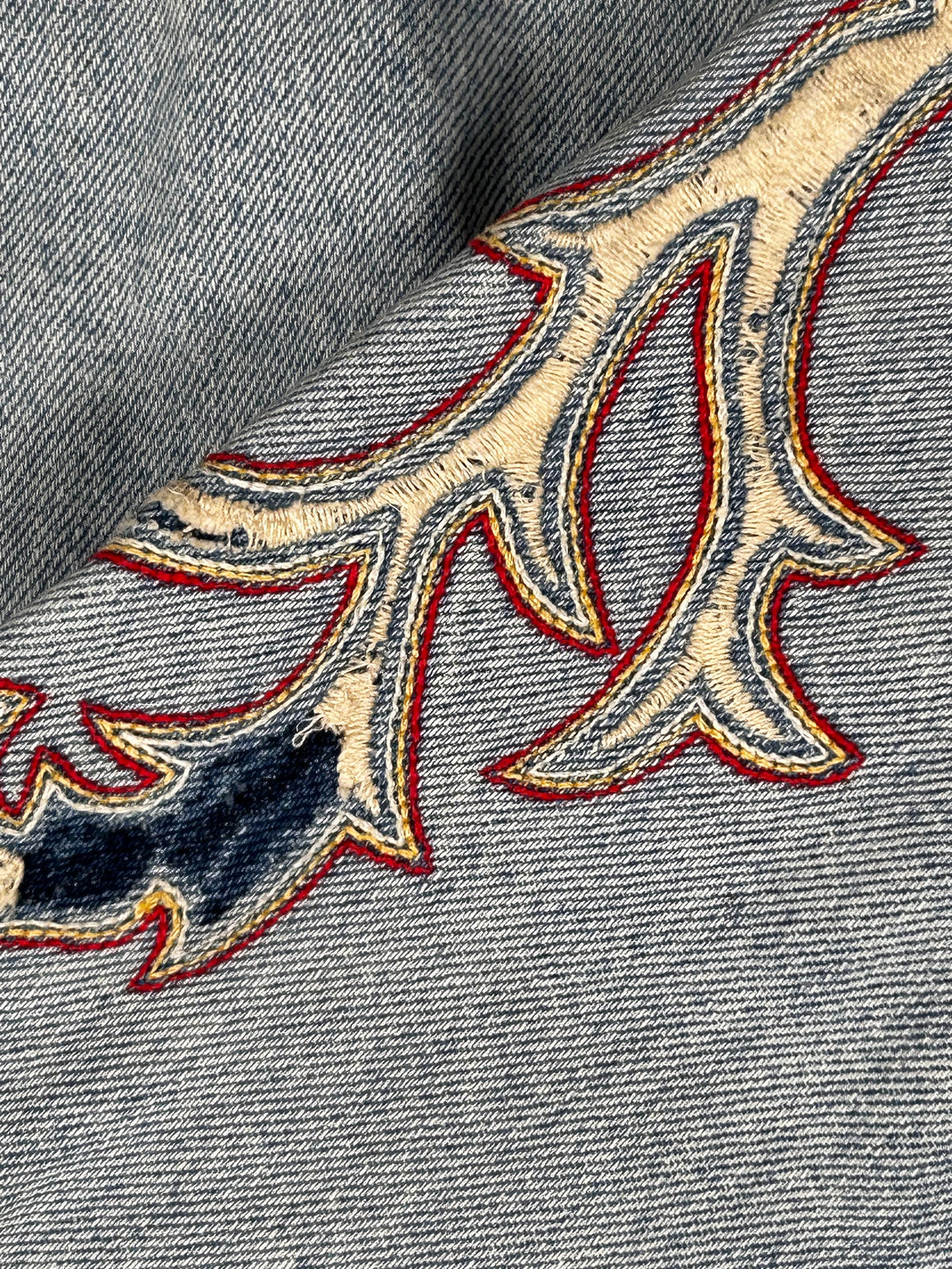 Chaqueta Vaquera Vintage El Charro 'Piteado' - Hecha en Italia - Talla L