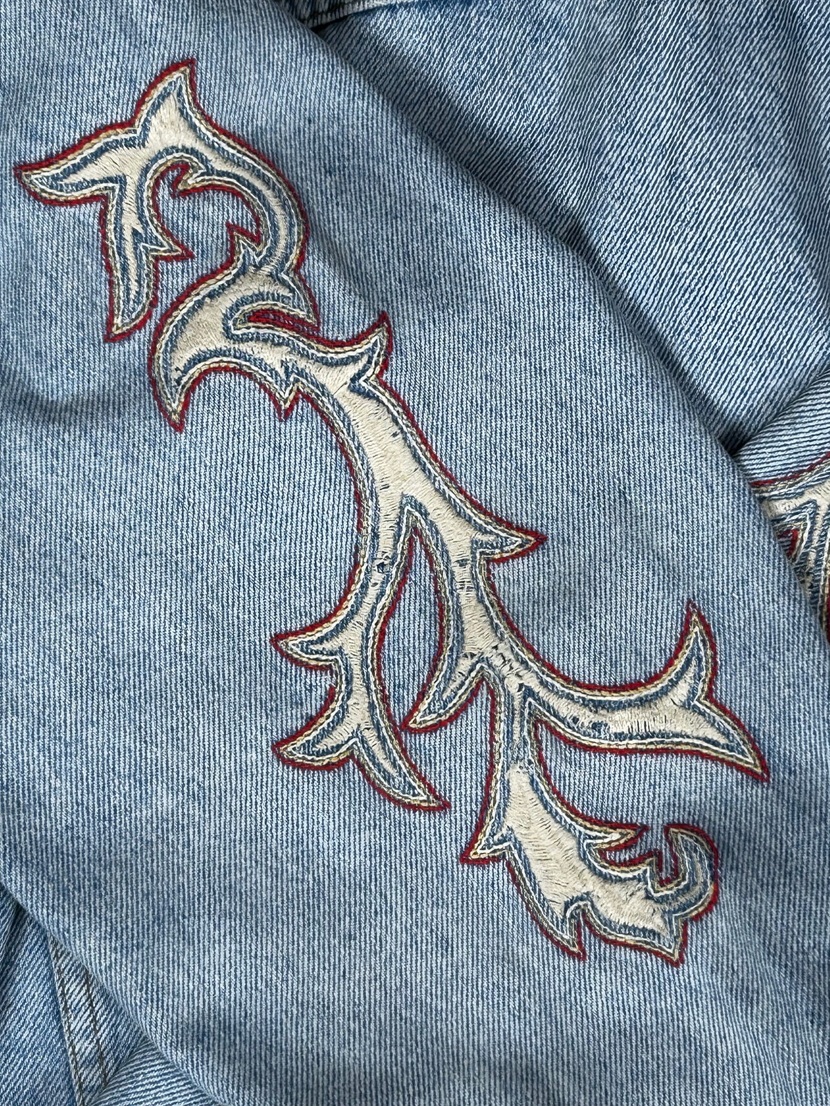 Chaqueta Vaquera Vintage El Charro 'Piteado' - Hecha en Italia - Talla L
