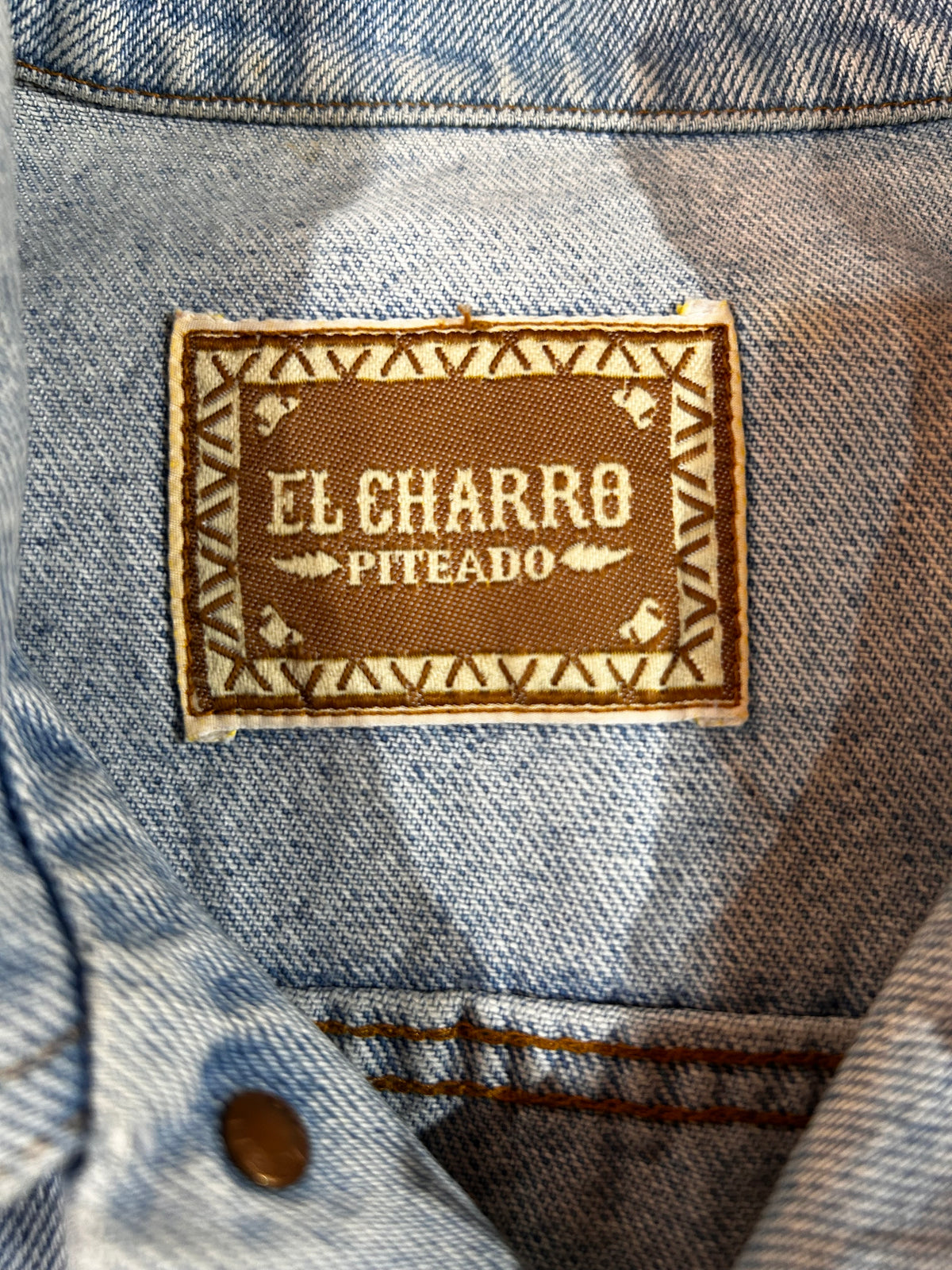 Chaqueta Vaquera Vintage El Charro 'Piteado' - Hecha en Italia - Talla L
