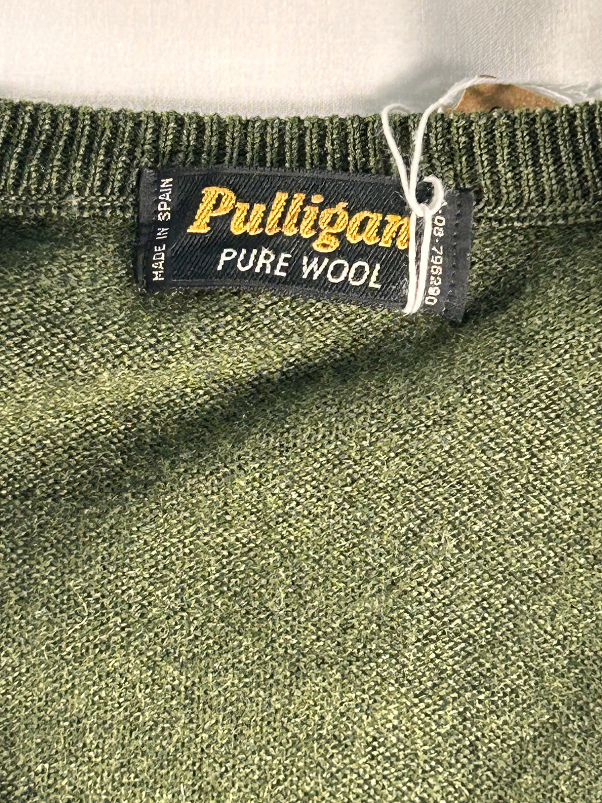 Jersey de lana Pulligan Made in Spain - Talla XL (Verde caqui)