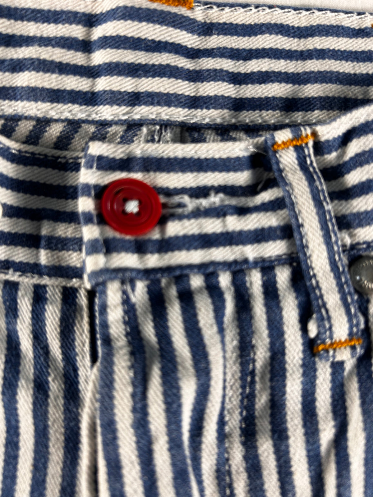 Pantalón vaquero de trabajo Bonaventure a rayas - Estilo carpintero (Hickory Stripe)