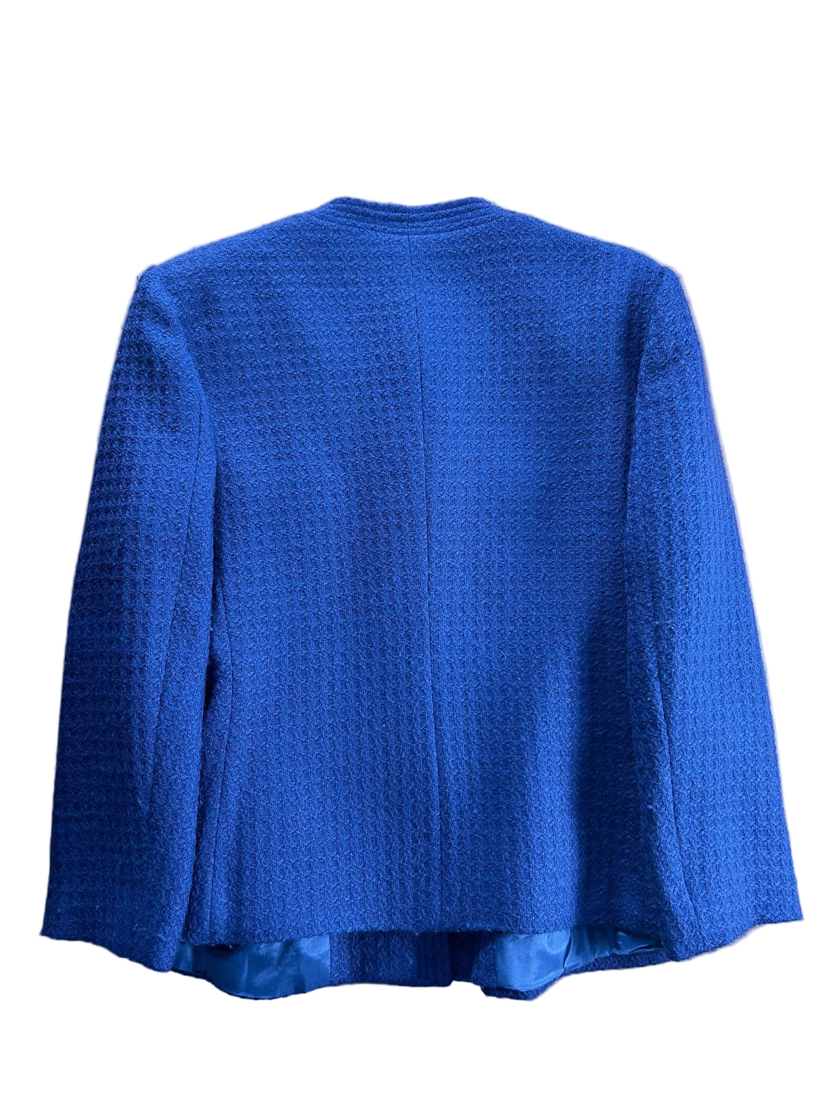 Blazer de lana Alba Fornari estilo Tweed / Bouclé - Talla 42 ES (Azul marino)