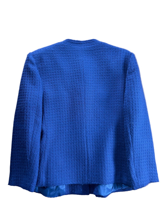 Alba Fornari – Blazer Lana Tweed Bouclé Vintage – Azul Marino – Talla 42 ES