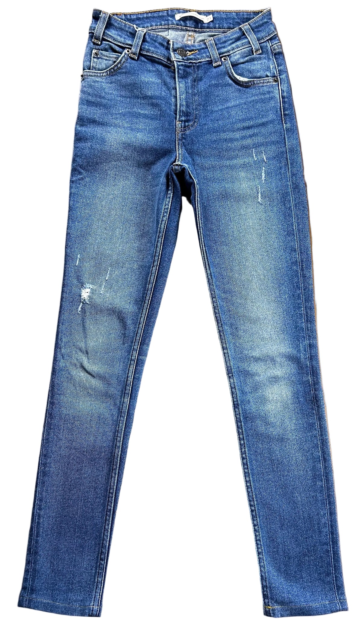 Pantalón vaquero Levi's 721 Vintage High Rise Skinny - Talla W23 L32 (Distressed)