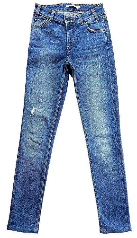 Pantalón vaquero Levi's 721 Vintage High Rise Skinny - Talla W23 L32 (Distressed)