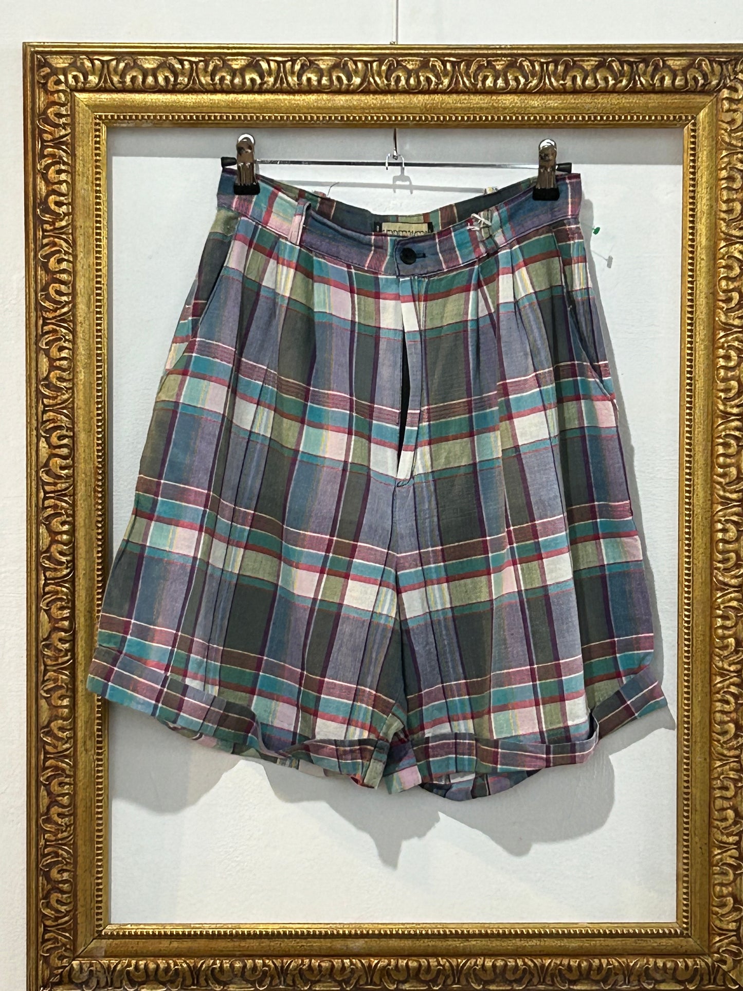 Bermudas vintage cuadros