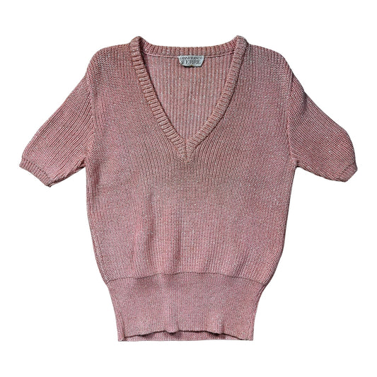 Jersey de manga corta Gianfranco Ferré de algodón y lúrex