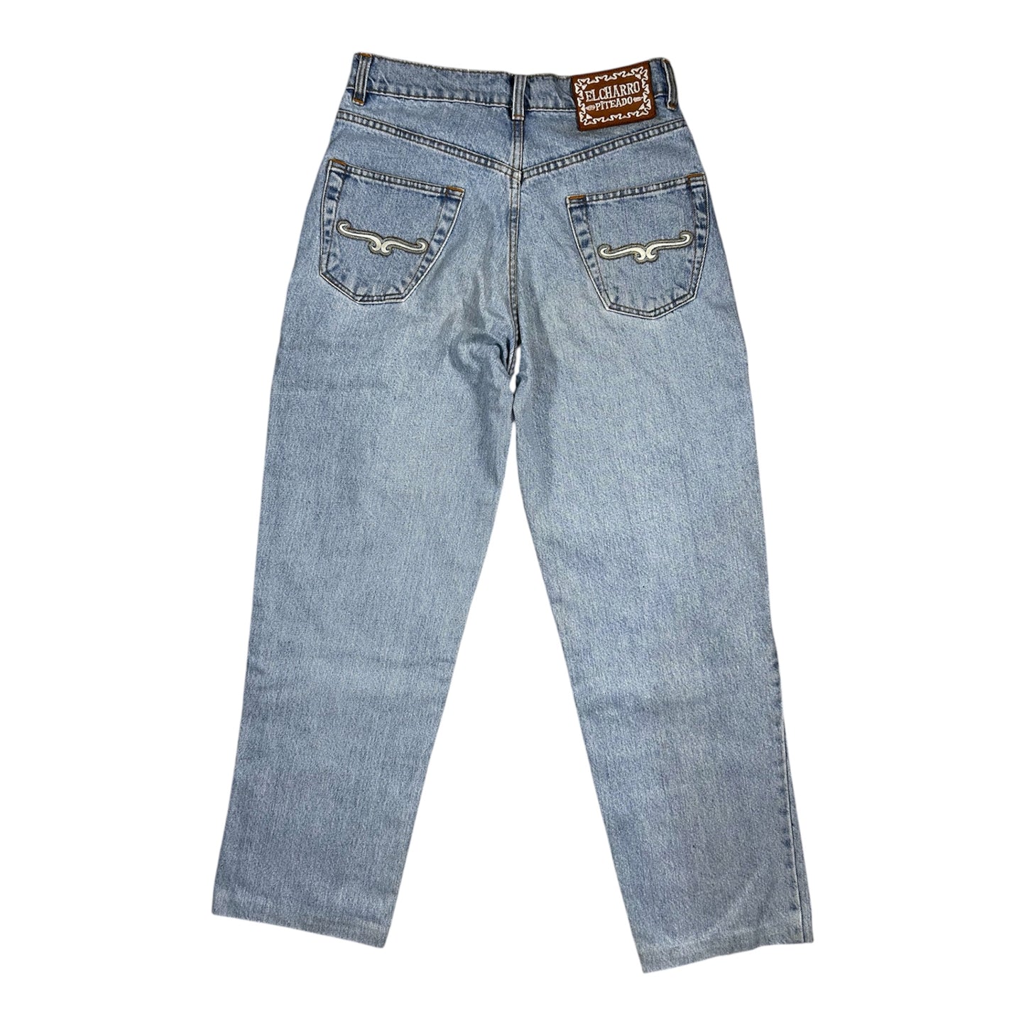 Pantalón Vaquero Charro Piteado Talla 32 - Made in Italy - 100% algodón