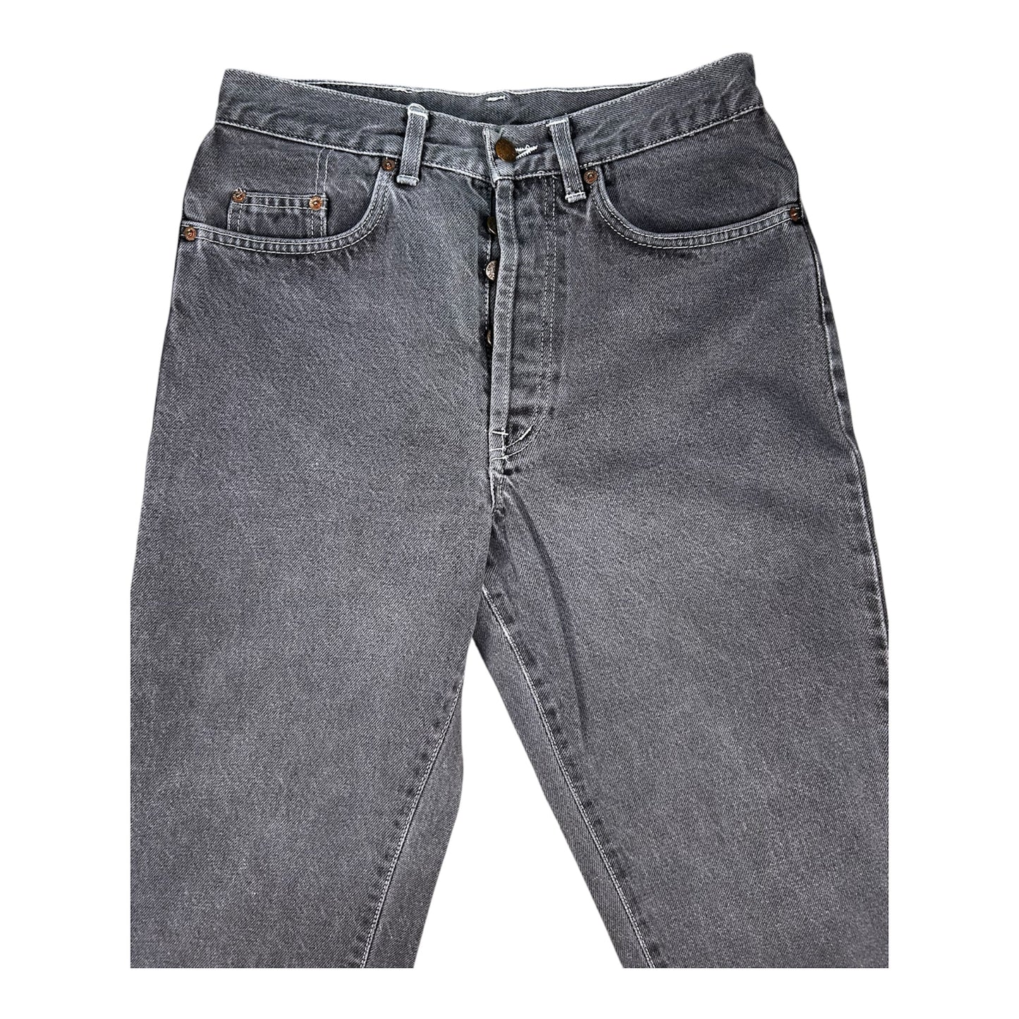 EL CHARRO PITEADO - Jeans recto gris lavado - Talla 33 - Made in Italy