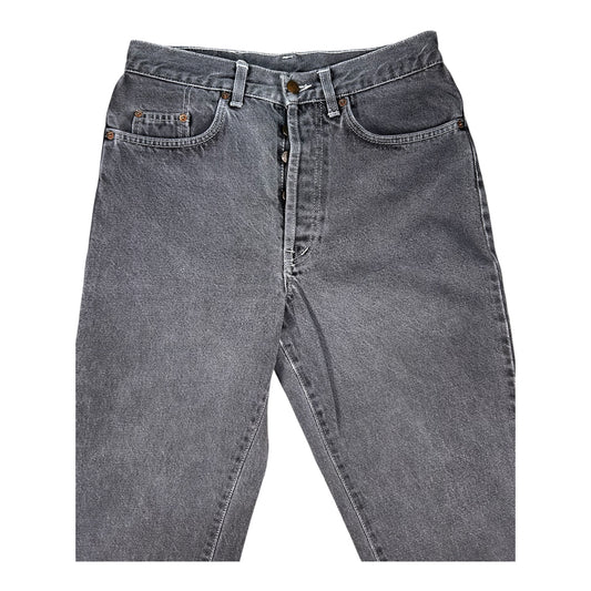 El Charro Piteado – Pantalón Vaquero Recto Vintage – Gris Lavado – Made in Italy – Talla 33