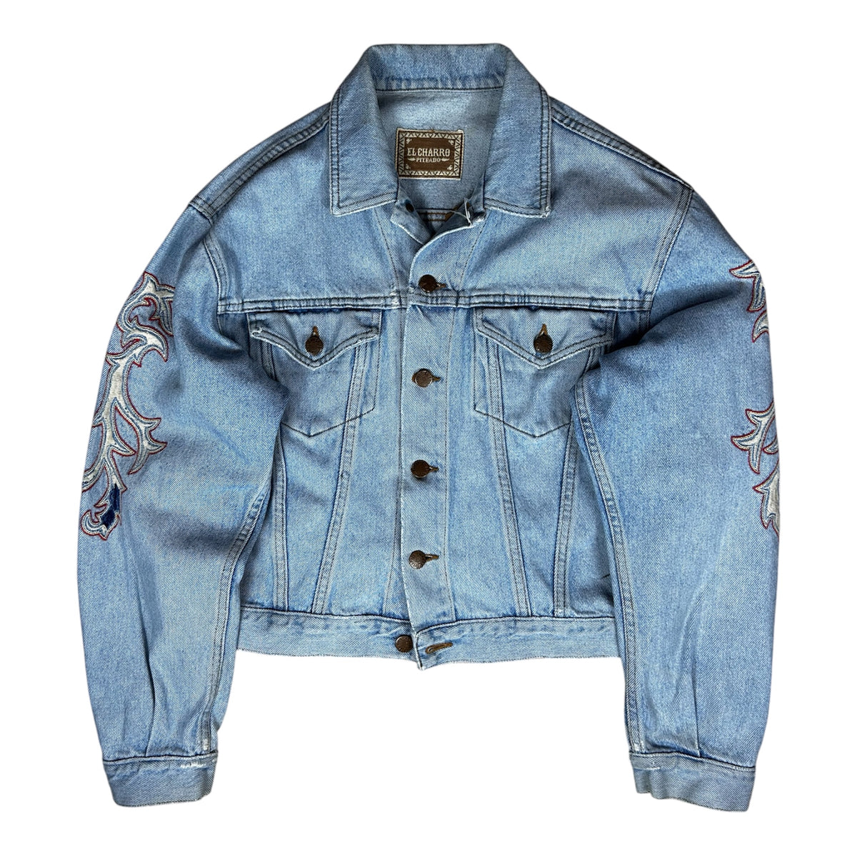 Chaqueta Vaquera Vintage El Charro 'Piteado' - Hecha en Italia - Talla L