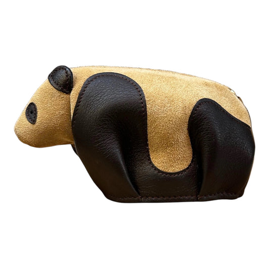 Monedero Loewe Oso Panda — Vintage Circa 2000 — Ante y Piel — Madrid