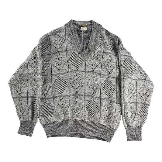 Hugo Boss – Jersey Punto Vintage – Gris – Talla 52