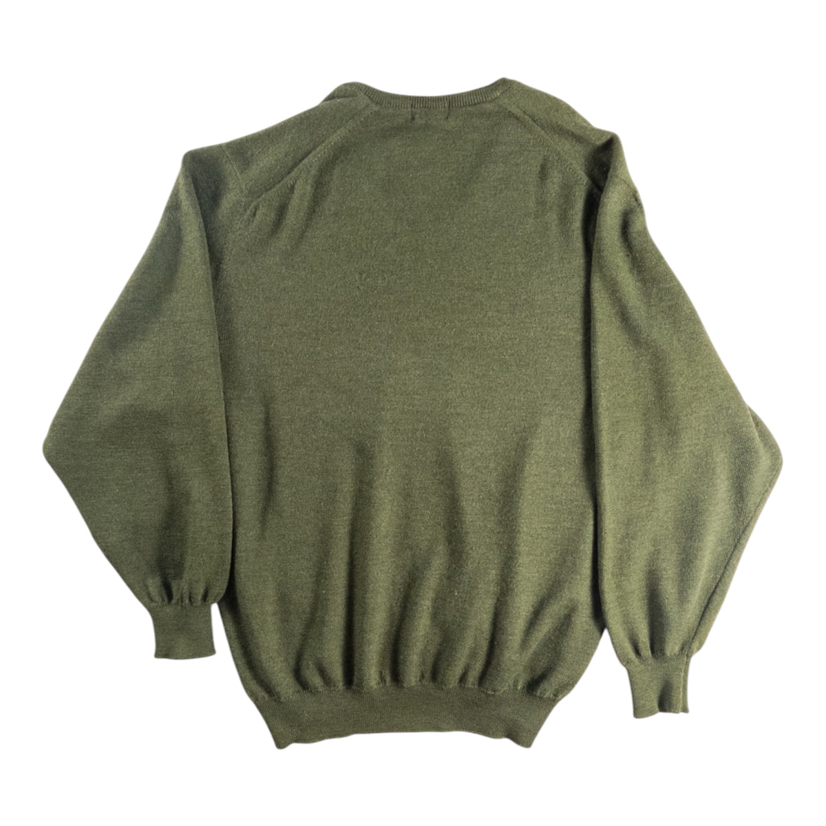 Jersey de lana Pulligan Made in Spain - Talla XL (Verde caqui)