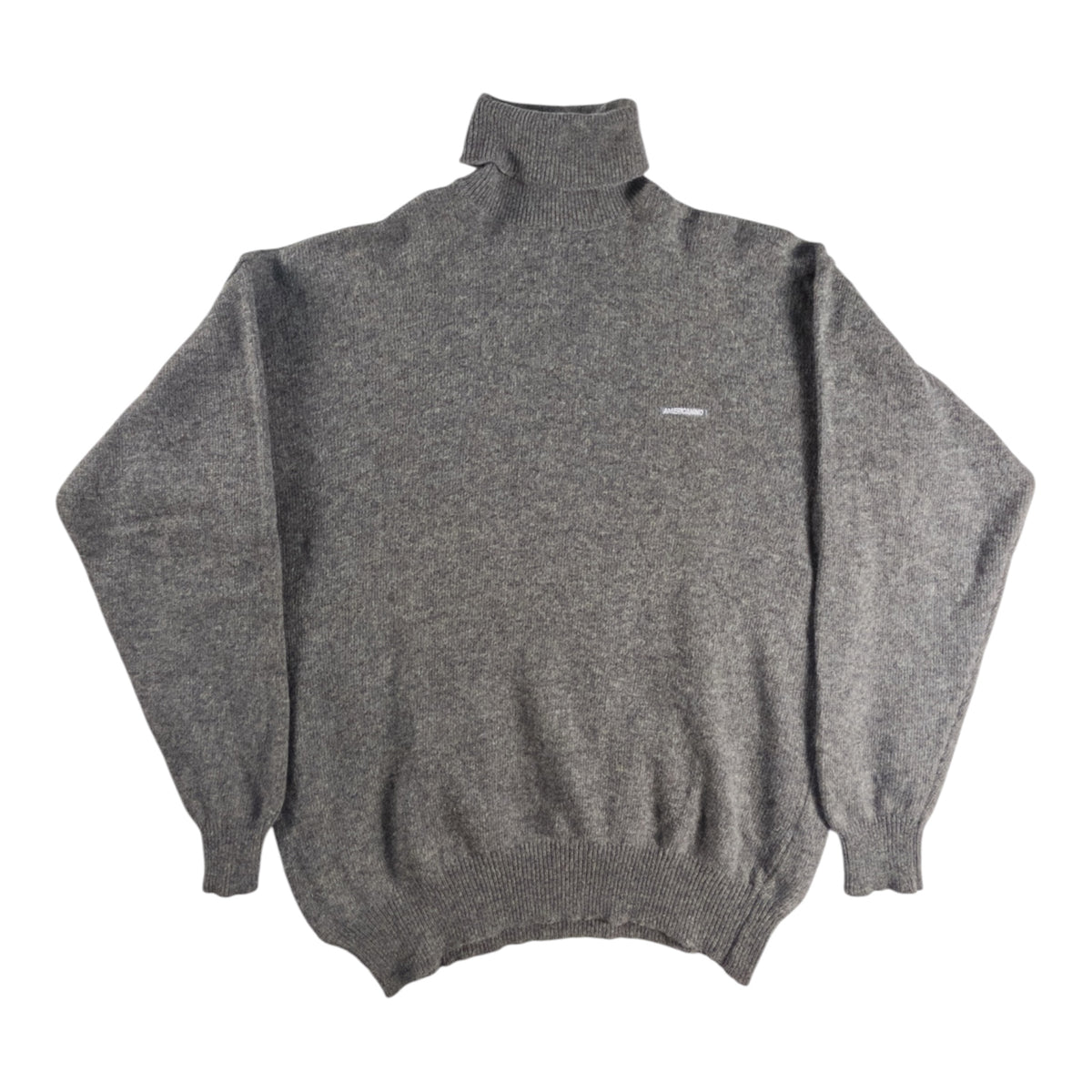 Jersey de cuello vuelto Americanino Made in Italy - Talla M (Gris)