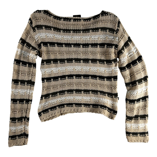 Just Cavalli – Jersey Punto Calado Vintage – Beige y Verde – Talla S/M