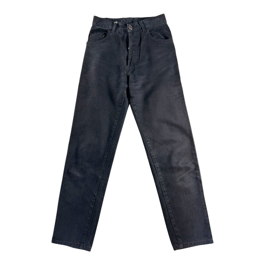 Bonaventure – Pantalón Vaquero Negro Vintage – Corte Recto Tiro Alto